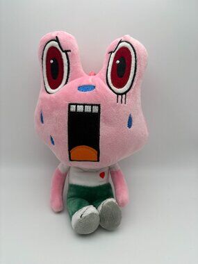 Pink Plushie Fan Made Horror Theme 10in Stuffie Screaming Frog (SKU: 732TO)